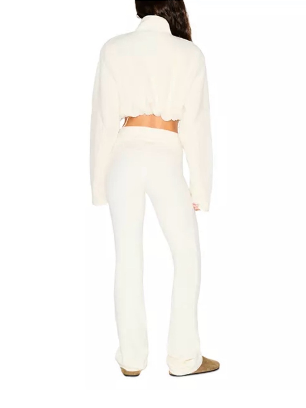 SKIMS Teddy Jacket Cropped Cream Sherpa Zip-Up Jacket❤️❤️❤️❤️ - Picture 2 of 10